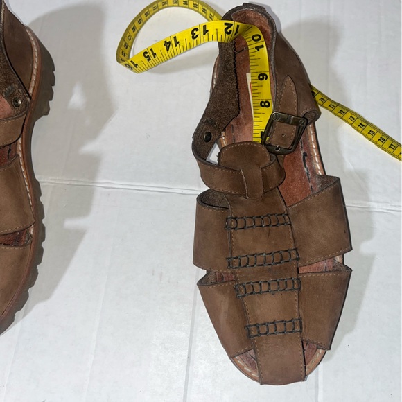 Vintage Y2K Chunky Leather Fisherman Sandals - Picture 13 of 14